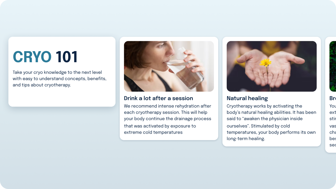 Cryo 101 Preview of some information available on the Cryo App Knowledge base: Cryo 101